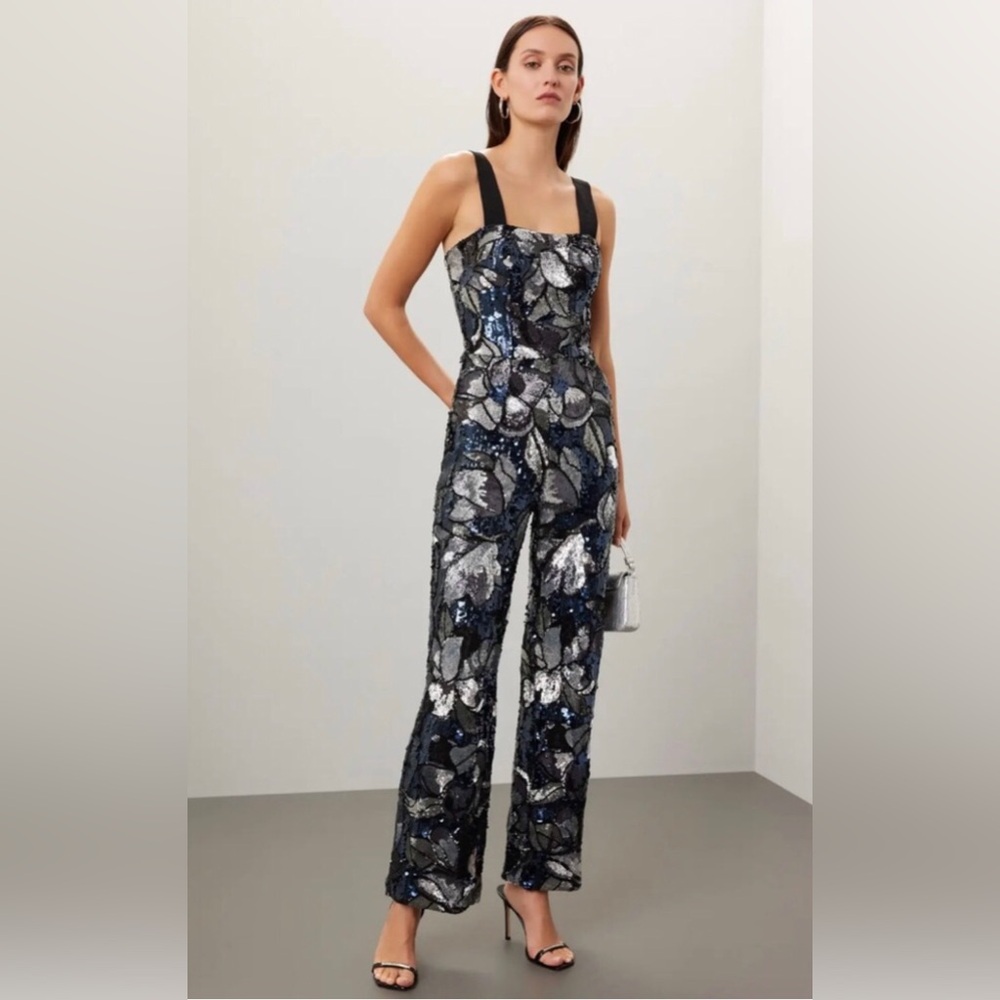 Dress the Population Andy sequin square neckline jumpsuit